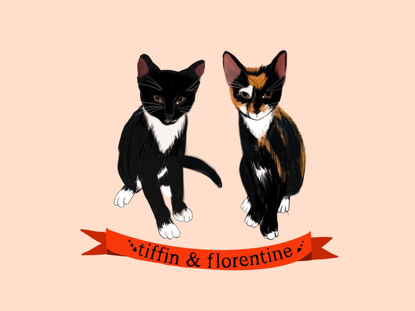 Pet Portrait - Tiffin and Florentine